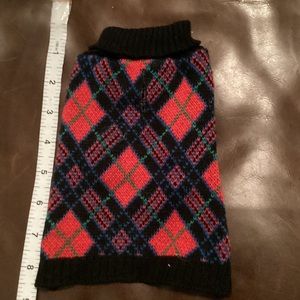 Bundle 2 for $10 - dog red plaid 8.5” sweater